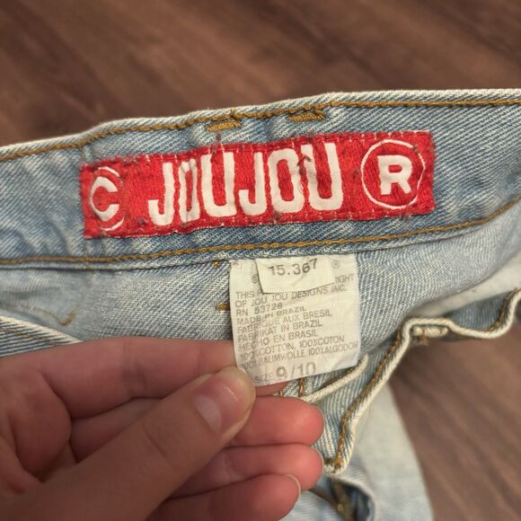 Vintage 90s Joujou High Waisted Acid Washed Straight Leg Jeans Size 9/10 - Picture 7 of 7